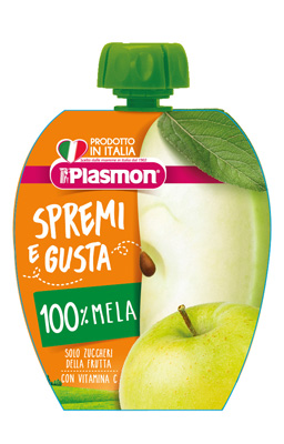 Plasmon Spremi E Gusta Succo Alla Mela 100ml +6m Plasmon Spremi E Gusta Succo Alla Mela 100ml +6m