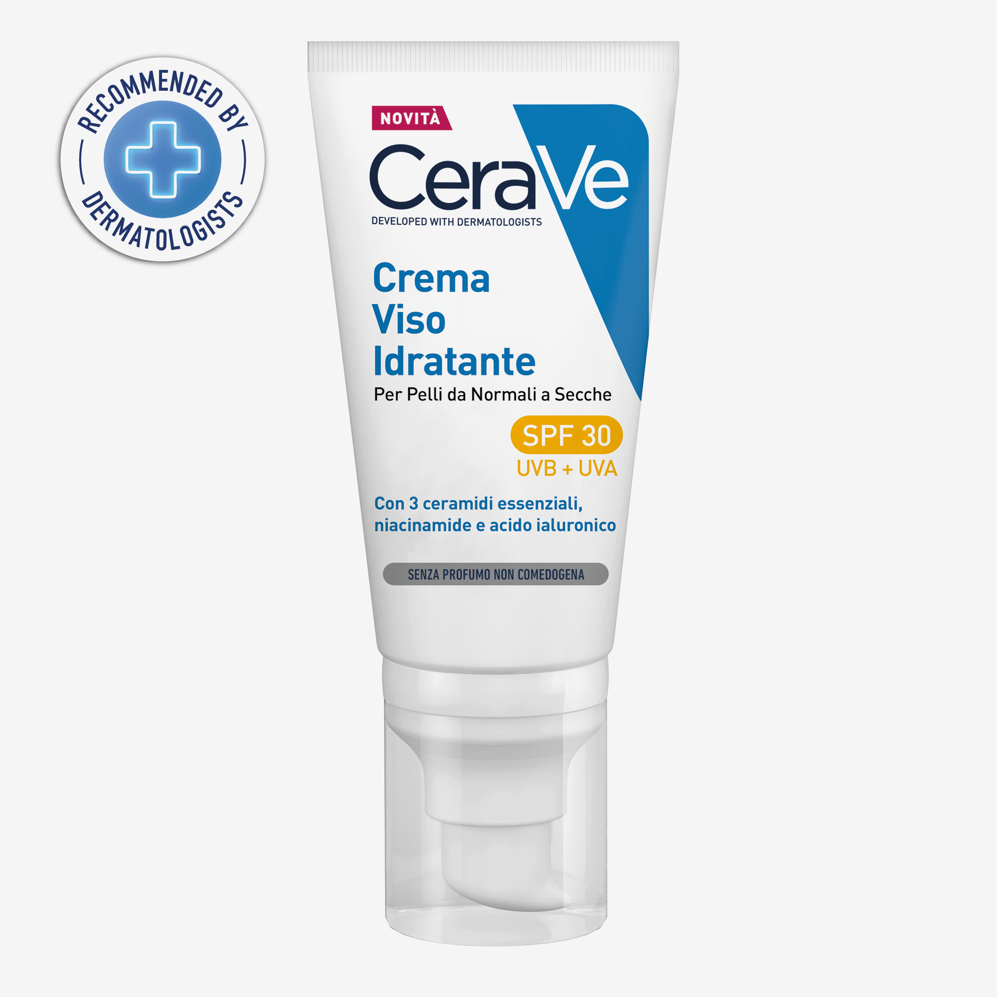 CeraVe Crema Viso Idratante SPF30 24 ore con acido ialuronico 52 ml