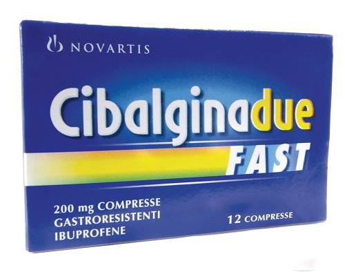 Cibalgina Due Fast 200 mg Ibuprofene 12 Compresse Cibalgina Due Fast 200 mg Ibuprofene 12 Compresse
