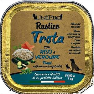 UNIPRO CANE RUSTICO TROTA RISO VERDURE 100GR (vaschetta)