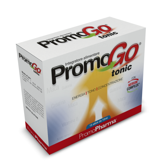 PromoGo Tonic Integratore Alimentare Riduzione Stanchezza e Affaticamento 15 Stick