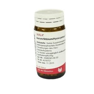 Wala Aurum Stibium Hyos Medicinale Omeopatico Globuli 20 g