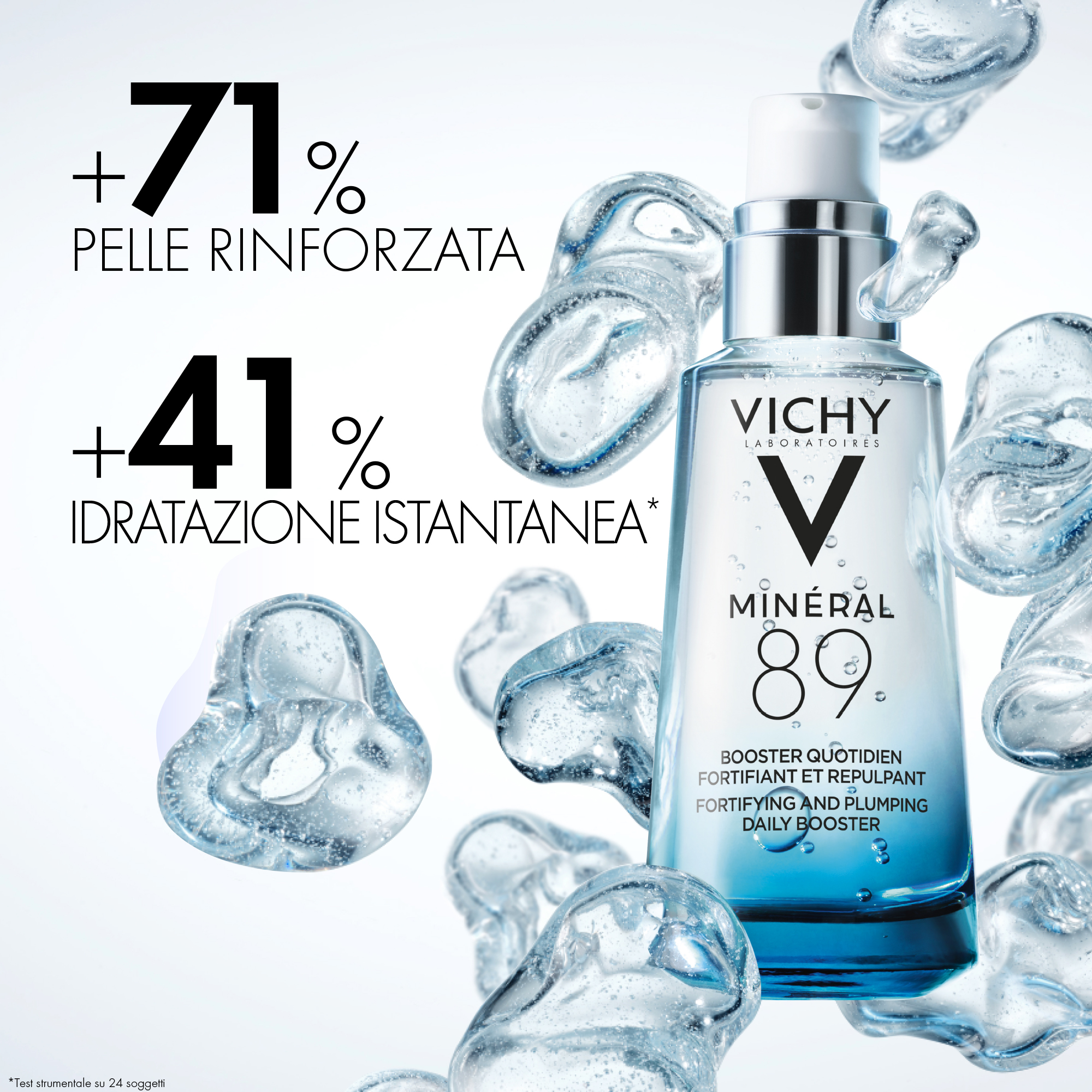 Vichy Minéral 89 - Booster Quotidiano Con Acido Ialuronico Fortificante E Rimpolpante 50 ml