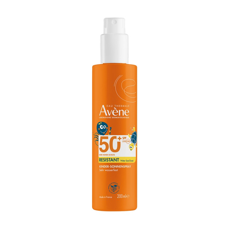 Eau Thermale Avène Spray solare bambino, protezione molto alta SPF 50+, 200 ml