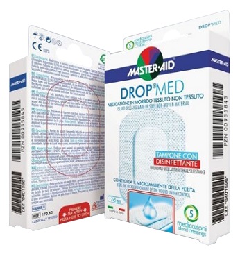 Master Aid DROP MED medicazione in morbido tessuto non tessuto 5 pezzi 10x12 cm