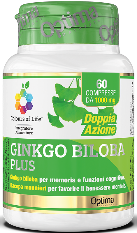 Optima Colours Of Life Ginkgo Biloba Plus Integratore Memoria 60 Compresse Optima Colours Of Life Ginkgo Biloba Plus Integratore Memoria 60 Compresse