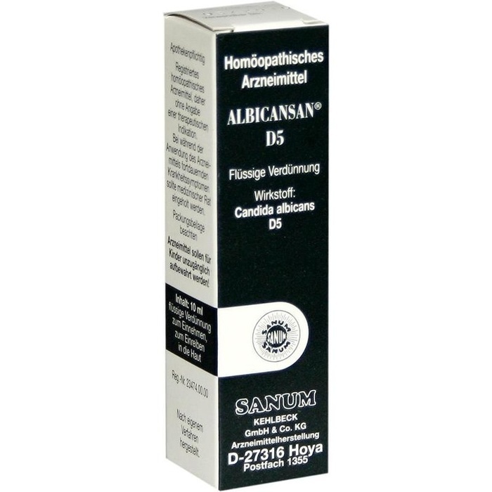 Albicansan D5 Gocce Sanum Soluzione Omeopatica 10 ml