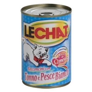 LECHAT GATTO TONNO E PESCE BIANCO 400GR (lattina)