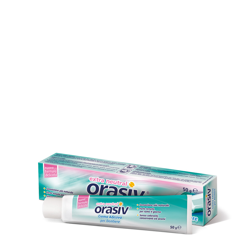Orasiv Extra Neutral Crema Adesiva Per Dentiere 50 g Orasiv Extra Neutral Crema Adesiva Per Dentiere 50 g