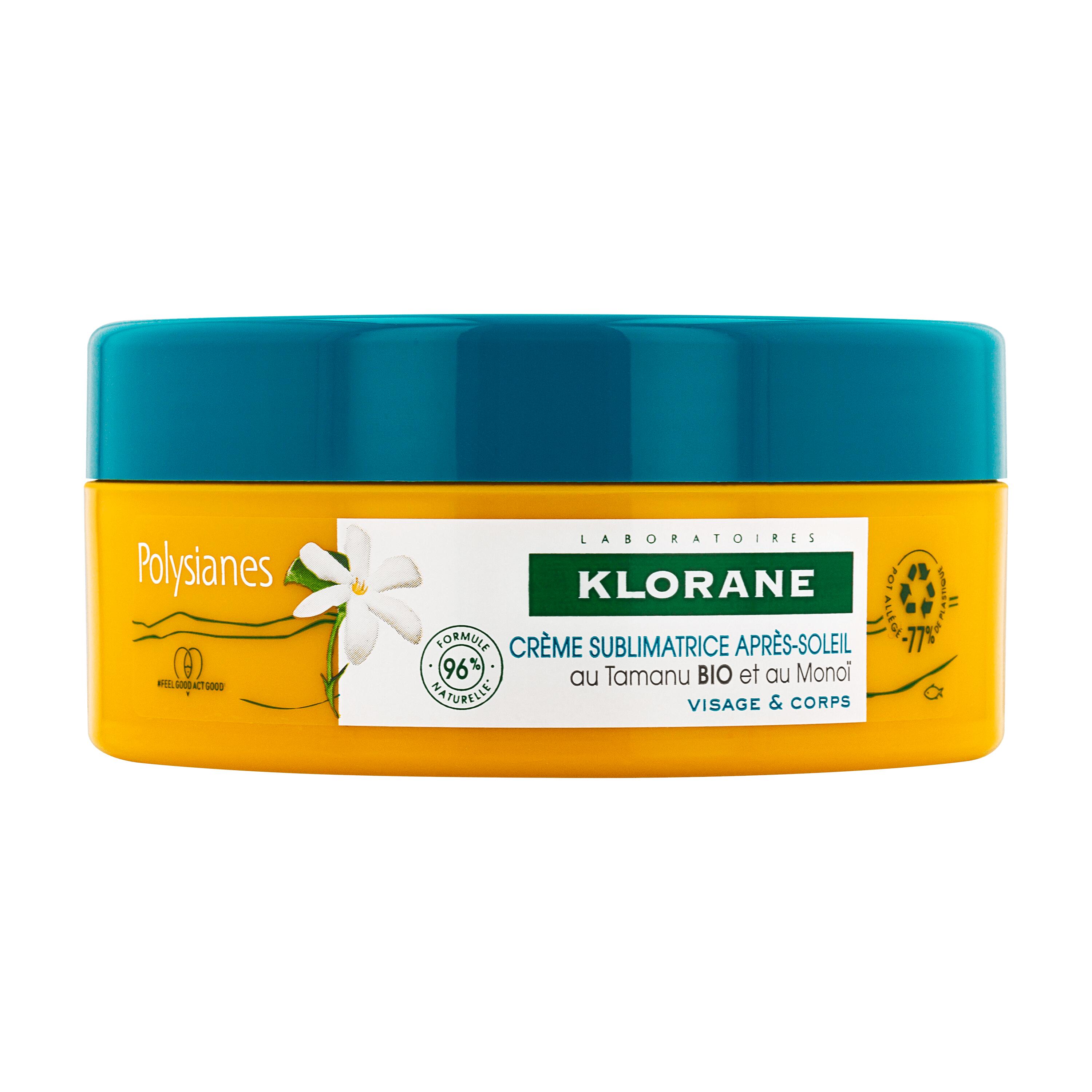 Klorane - Crema Sublimatrice Doposole Al Tamanu Bio E Monoï Viso E Corpo 200 ml