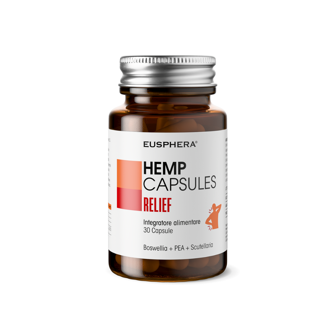 Eusphera Hemp Capsules Relief  30 Capsule - Integratore Per Ossa E Articolazioni