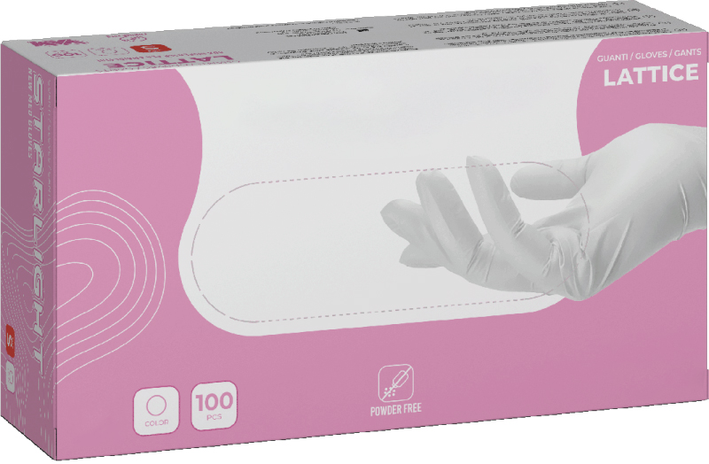 100 Guanti In Lattice Monouso Taglia M