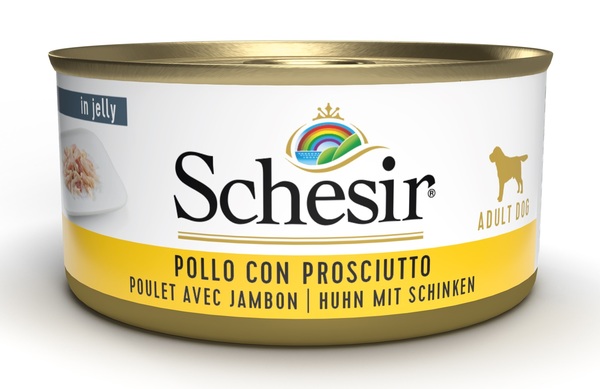 SCHESIR DOG POLLO/PROSCIUT150G