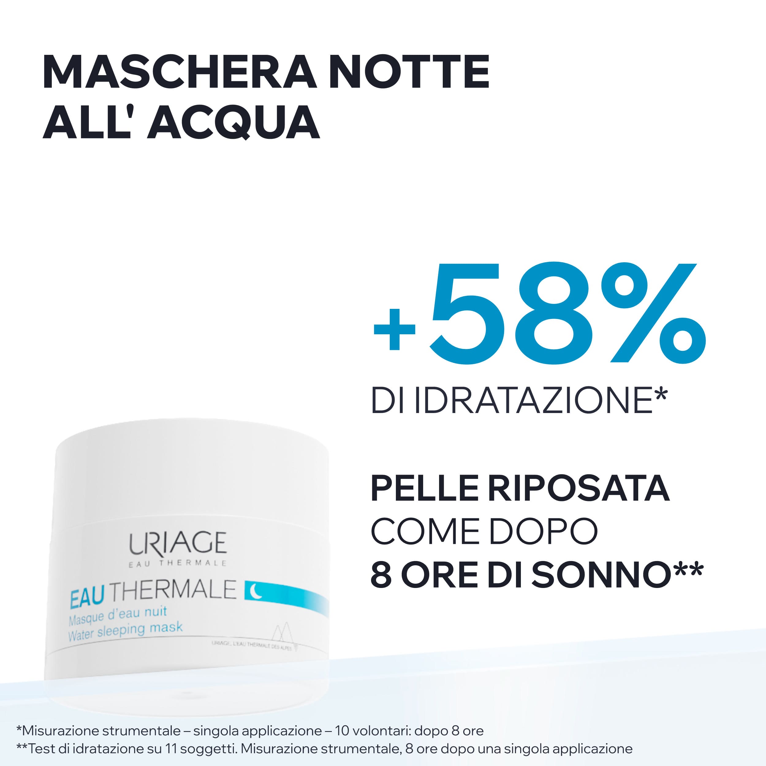 Uriage - Eau Thermale Maschera Notte All'Acqua Idratante 50 ml