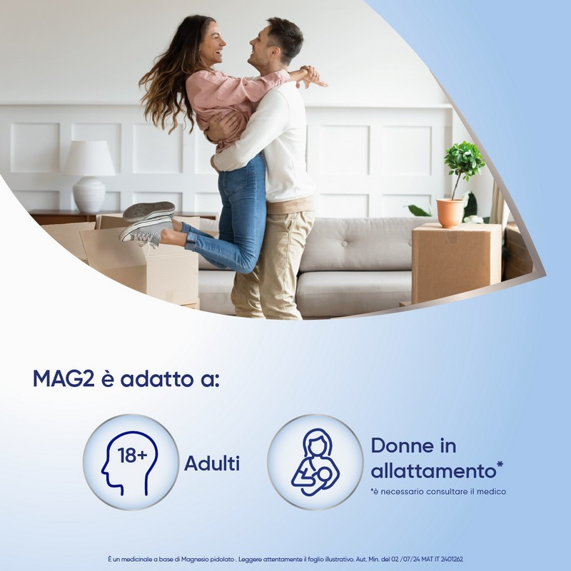 Mag2 Compresse Effervescenti 2,25g Magnesio Pidolato 20 Compresse Mag2 Compresse Effervescenti 2,25g Magnesio Pidolato 20 Compresse