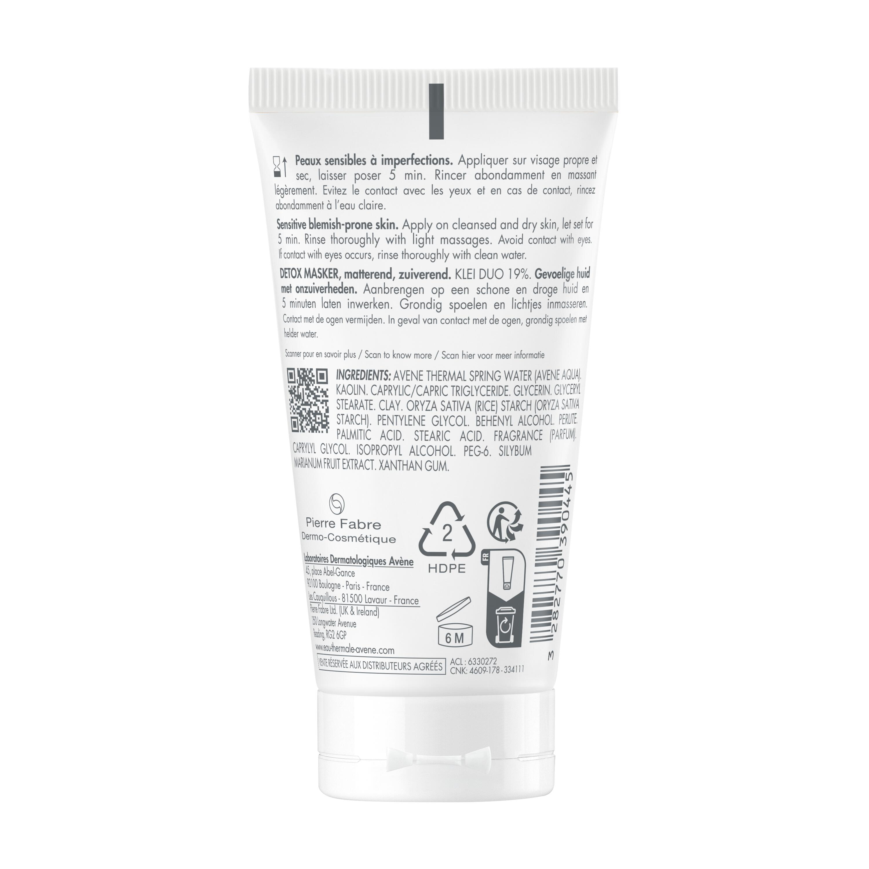 Eau Thermale Avène CLEANANCE Maschera Detox 50 ml