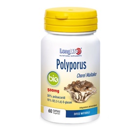 Longlife Polyporus Bio integratore alimentare per il sistema immunitario 60 capsule