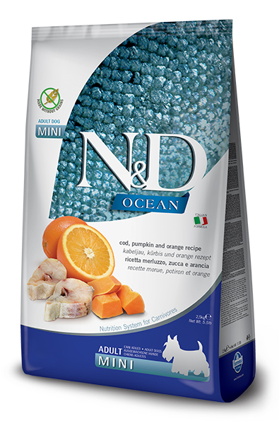 N&D OCEAN DOG COD&OR MINI 800G