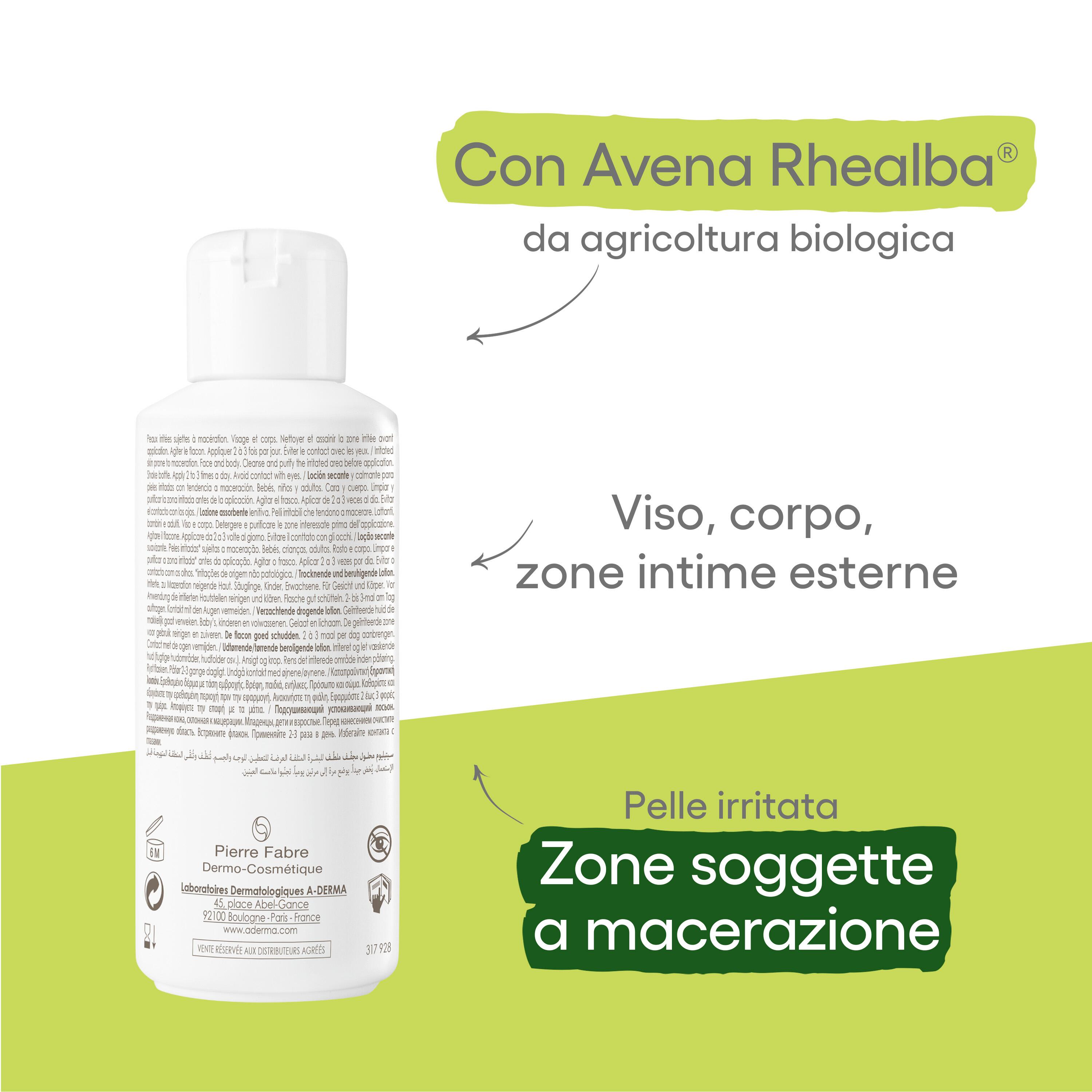 A-Derma Cytelium - Lozione Assorbente Viso E Corpo Per Pelle Irritata 100 ml 