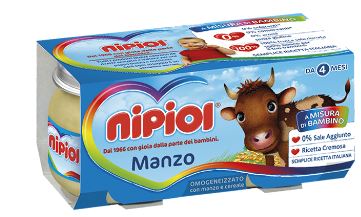 Nipiol Omogeneizzato Manzo 2 vasetti da 80 g Nipiol Omogeneizzato Manzo 2 vasetti da 80 g