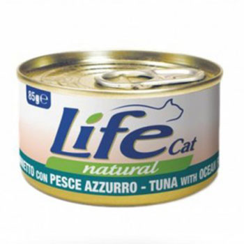 LIFEPETCARE LIFE GATTO NATURAL TONNO PESCE AZZURRO 85GR (lattina)
