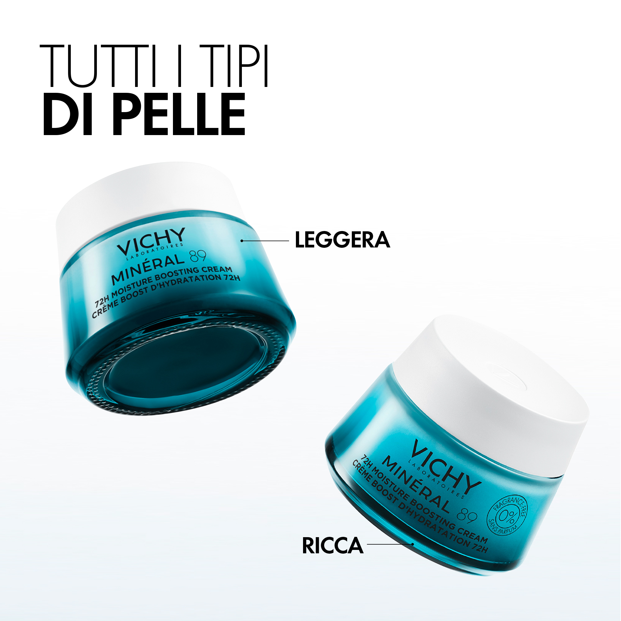Vichy Mineral 89 Crema Leggera Idratante Viso 50mL Vichy Mineral 89 Crema Leggera Idratante Viso 50mL