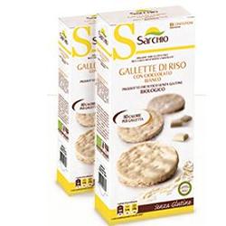 Sarchio Gallette Riso Con Cioccolato Bianco 100 g Sarchio Gallette Riso Con Cioccolato Bianco 100 g