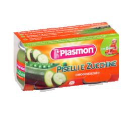 Plasmon Omogenizzati Piselli e Zucchine 2 Vasetti da 80 g Plasmon Omogenizzati Piselli e Zucchine 2 Vasetti da 80 g