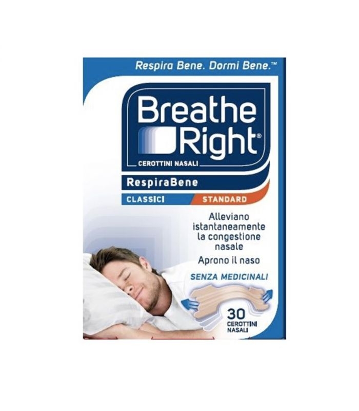 BREATH RIGHT CLASSICI 30 pezzi  (sostituisce Rinazina Respirabene) BREATH RIGHT CLASSICI 30 pezzi  (sostituisce Rinazina Respirabene)