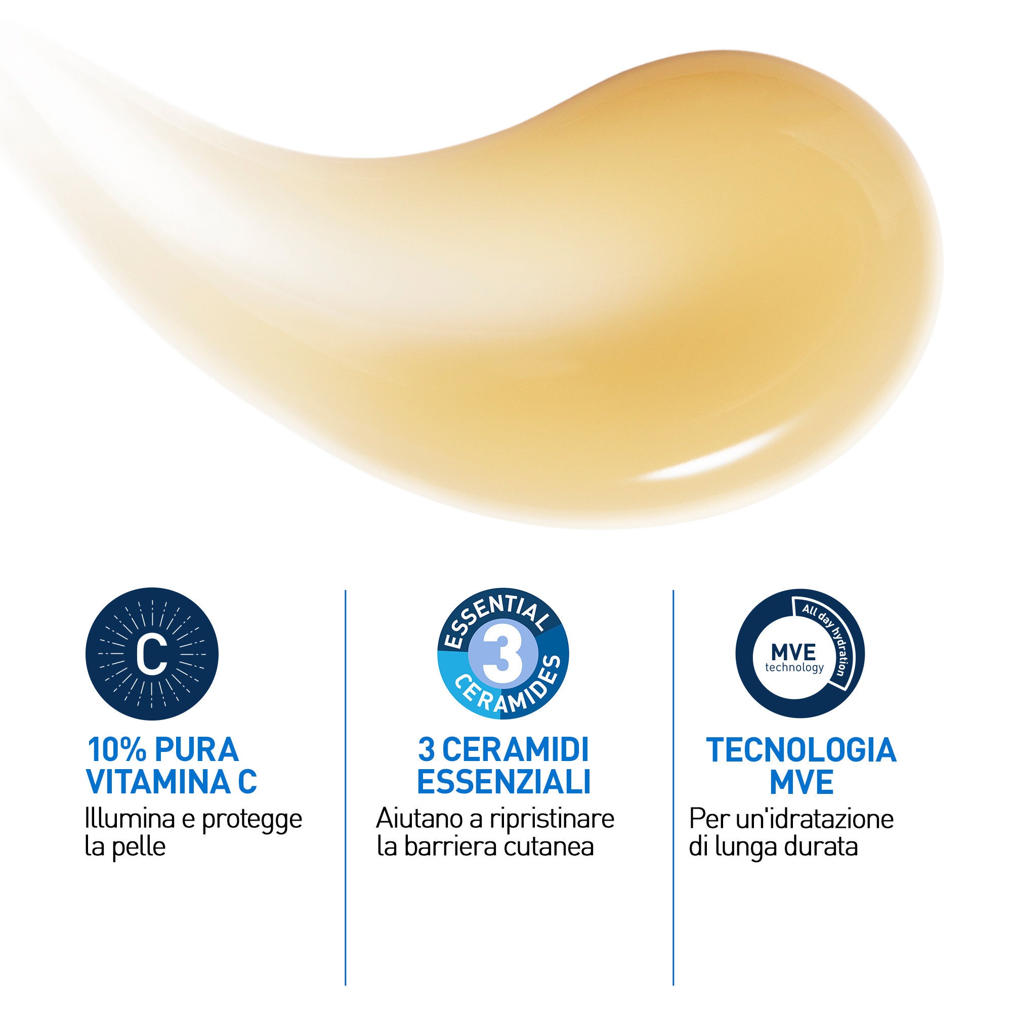 CeraVe Skin Renewing Siero Vitamina C, Con 10% Vitamina C Pura, 3 Ceramidi Essenziali, Acido Ialuronico e Vitamina B5, Per i Primi Segni dell'Età, 30 ml