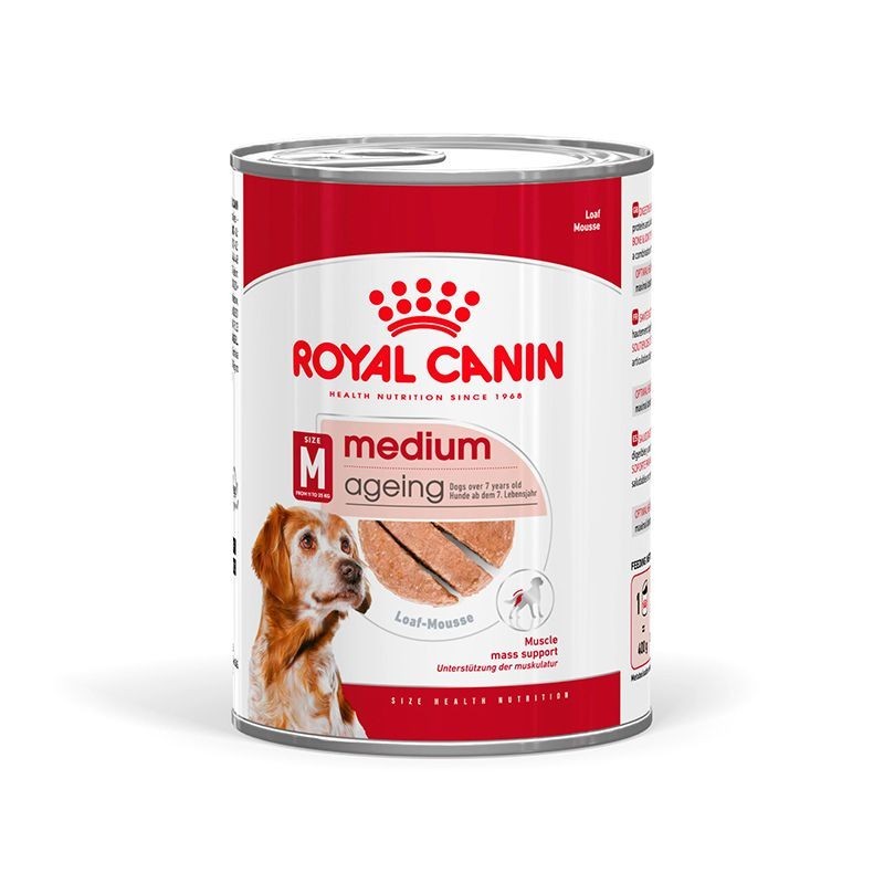 ROYAL CANIN CANE MEDIUM AGEING PATE' 410GR (lattina)