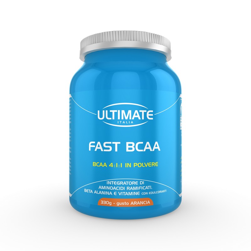 Ultimate Italia Fast BCAA Gusto Arancia - Integratore Di Aminoacidi 330 g