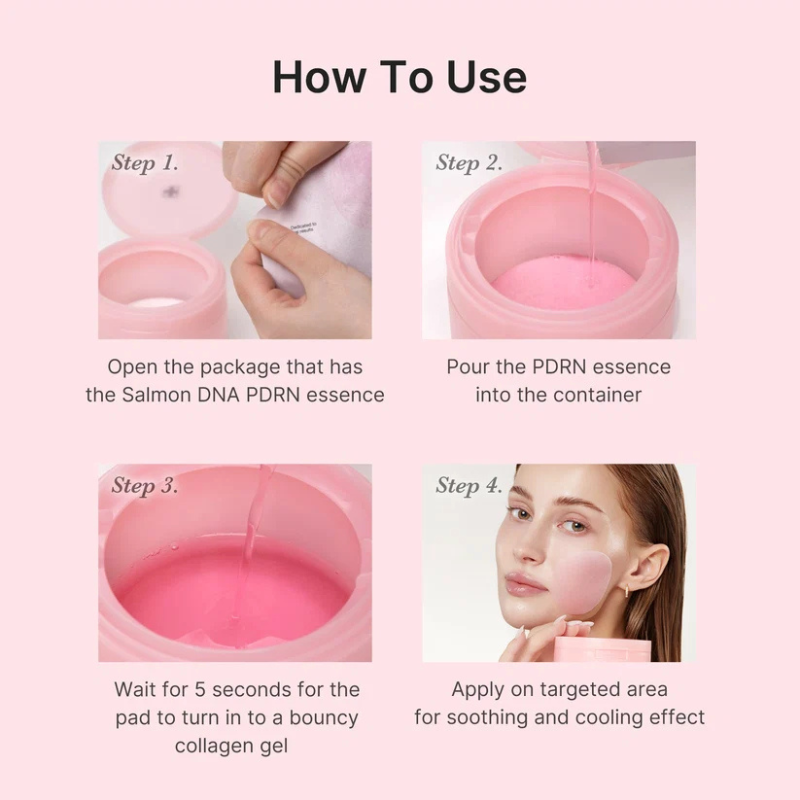Medicube PDRN Pink Collagen Gel Toner Pad - 70 Dischetti In Gel Lenitivi E Illuminanti