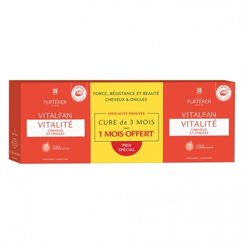 Rene Furterer Vitalfan Vitalite' KIT PROMO Integratore Capelli Unghie 3 x 30 Capsule