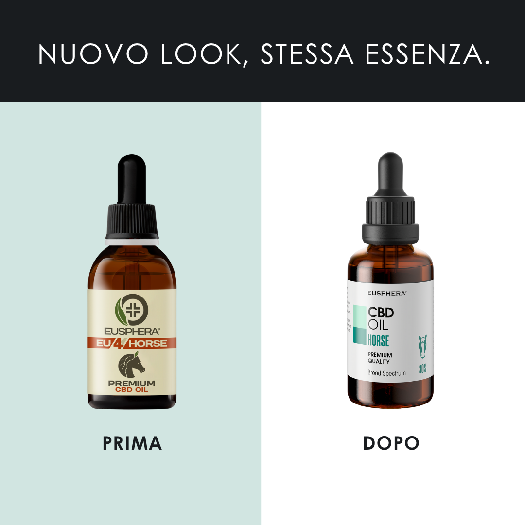 Eusphera CBD Oil Horse - Olio Nutriente per Cavalli 50 ml