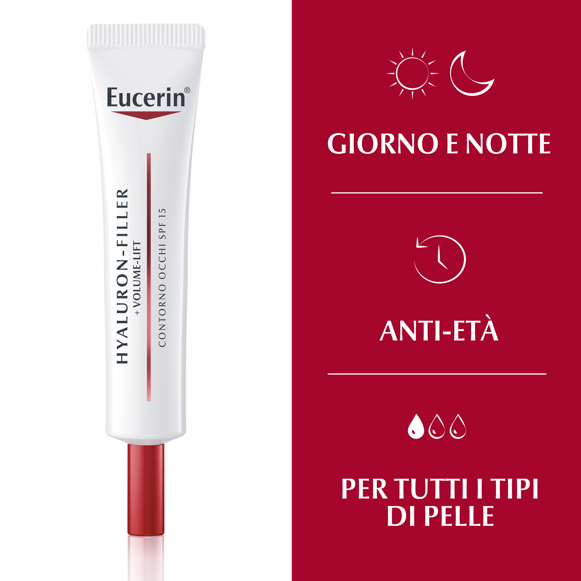 Eucerin Hyaluron-Filler Volume Contorno Occhi 15 mL Eucerin Hyaluron-Filler Volume Contorno Occhi 15 mL