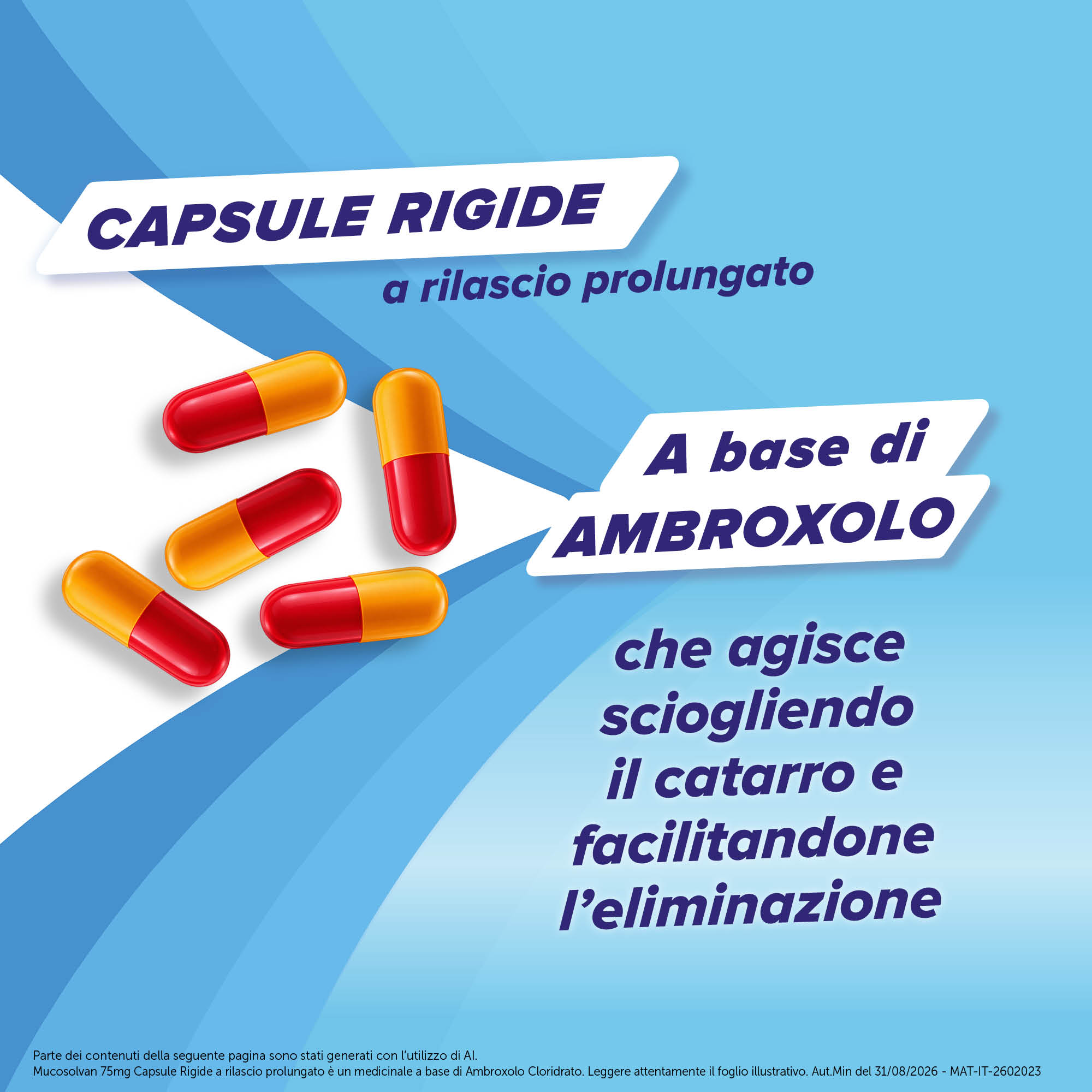 Mucosolvan 75 mg - 20 Capsule Rigide Per Il Trattamento Delle Secrezioni Nelle Patologie Acute E Croniche Di Bronchi E Polmoni