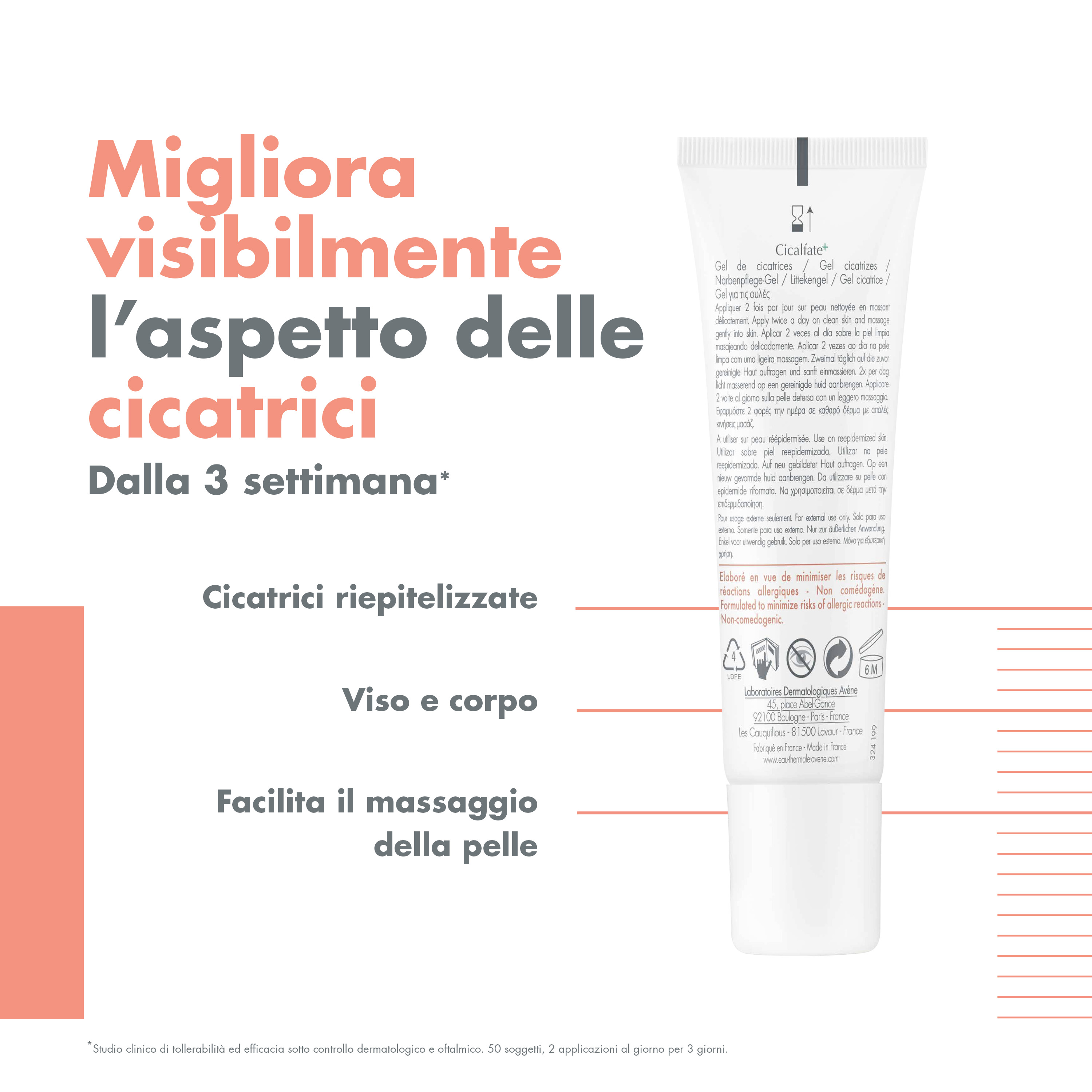 Eau Thermale Avène Cicalfate+ Gel Cicatrice, migliora l'aspetto delle cicatrici, 30ml 