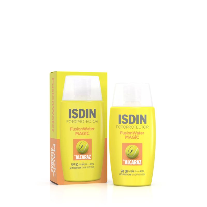 Isdin - Fotoprotector Fusion Water Magic By Alcaraz SPF 50 - Protezione Solare Viso 50 ml
