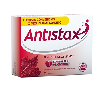 Antistax Integratore Benessere Gambe Pesanti 60 Compresse Antistax Integratore Benessere Gambe Pesanti 60 Compresse