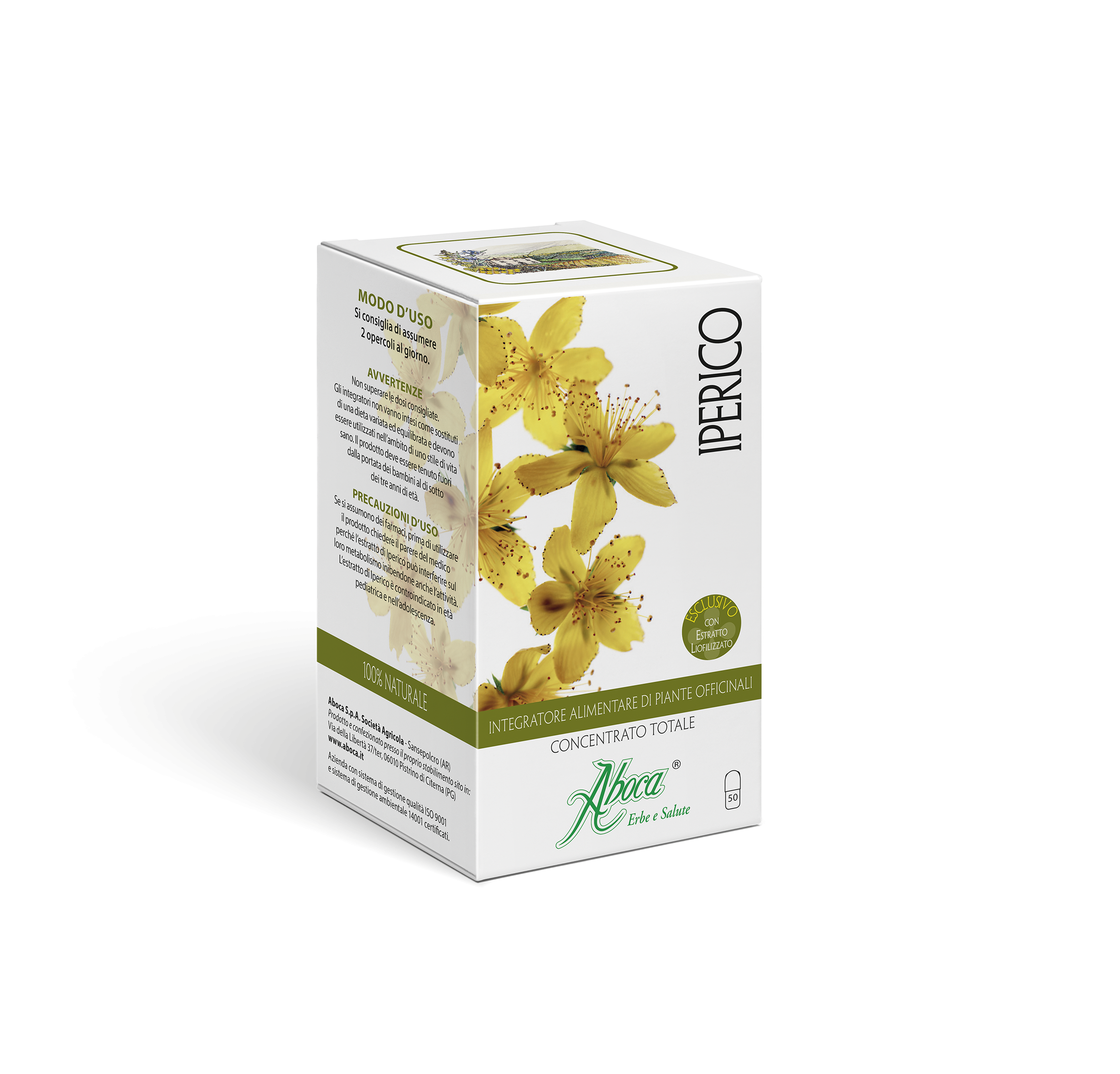 Aboca Iperico Concentrato Totale Integratore Dell'Umore 50 Opercoli Aboca Iperico Concentrato Totale Integratore Dell'Umore 50 Opercoli