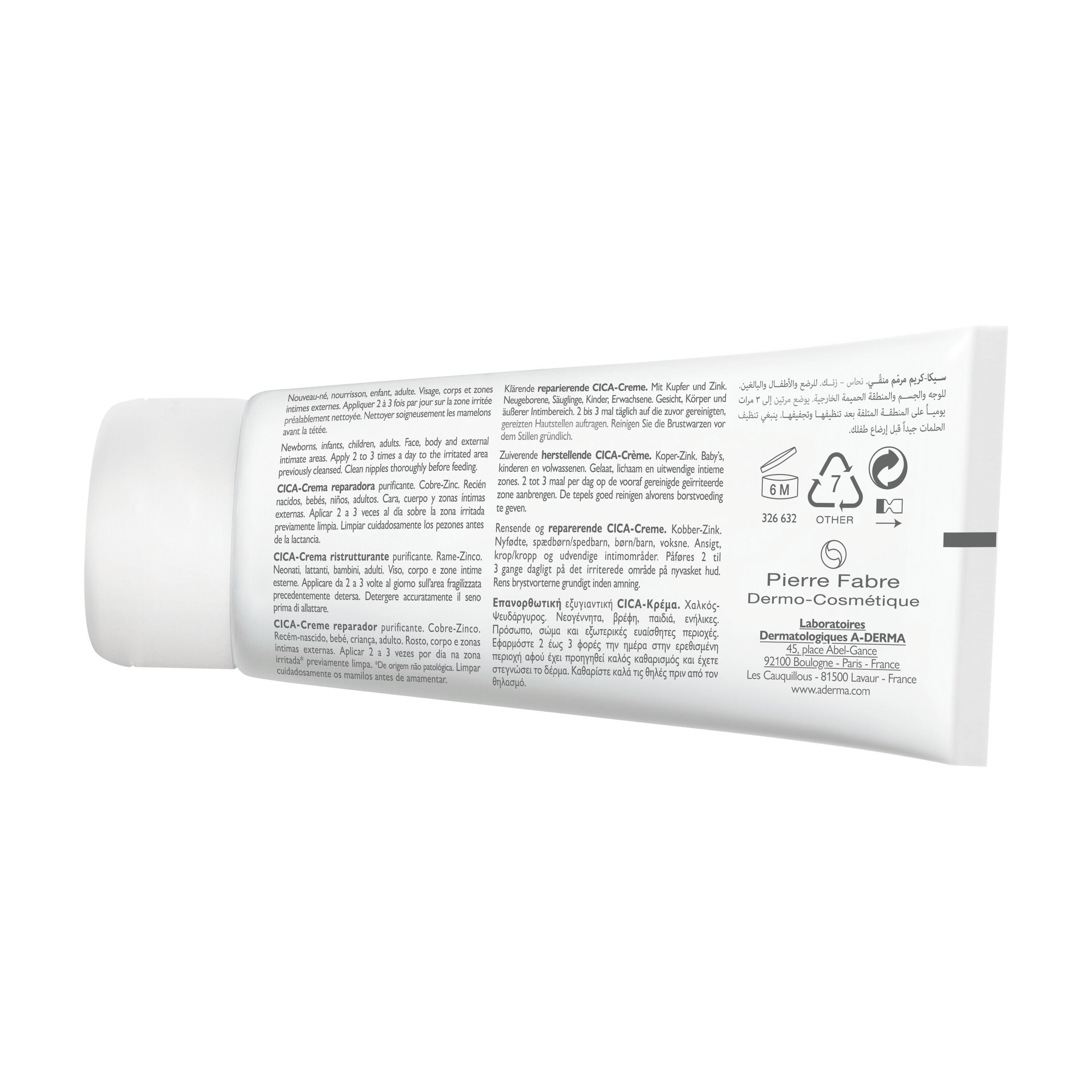 A-Derma Dermalibour+ - Cica Crema Ristrutturante Purificante Per Pelle Irritata E Fragile 100 ml