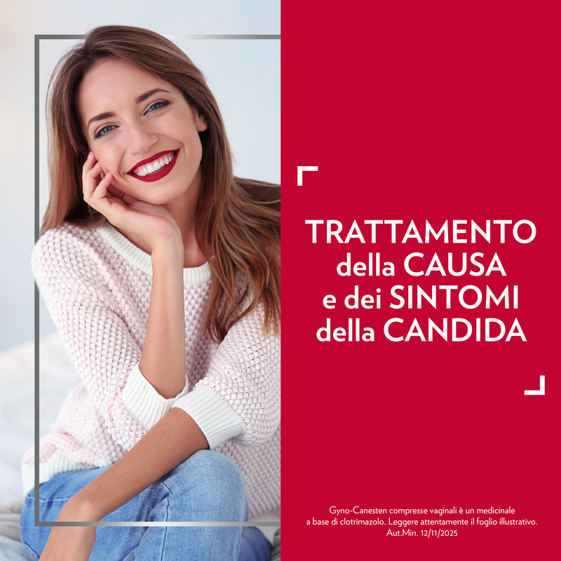 Gyno-Canesten, Trattamento Sintomi della Candida, contro Prurito intimo, Bruciore intimo e Perdite, 100 mg di Clotrimazolo, 12 Compresse Vaginali 
