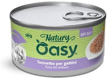 OASY GATTO NATURY SOFT JELLY TONNETTO PER GATTINI 85GR (lattina)