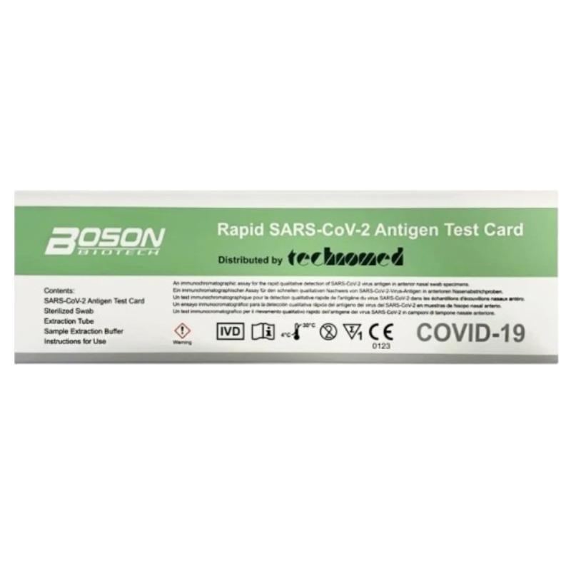 Tampone Rapido ANTIGENICO  Eurospital Boson Biotech SELFTEST COVID-19   CONFEZIONE DA 5 PEZZI
