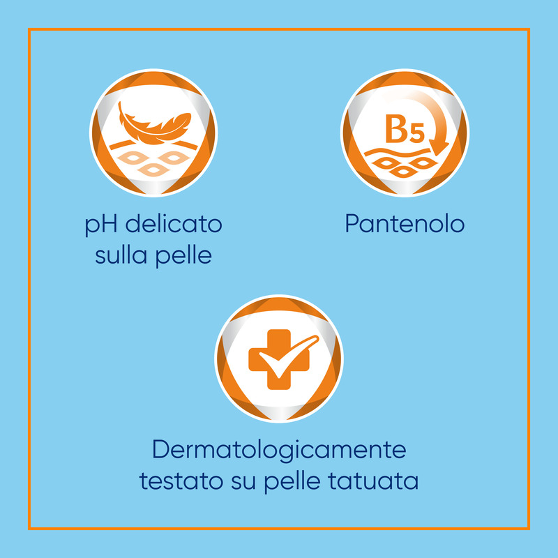 Bepanthenol Tattoo Detergente Delicato per Tatuaggio, con Pantenolo, Protegge, Idrata e Rigenera la Pelle con Tatuaggi, 200ml