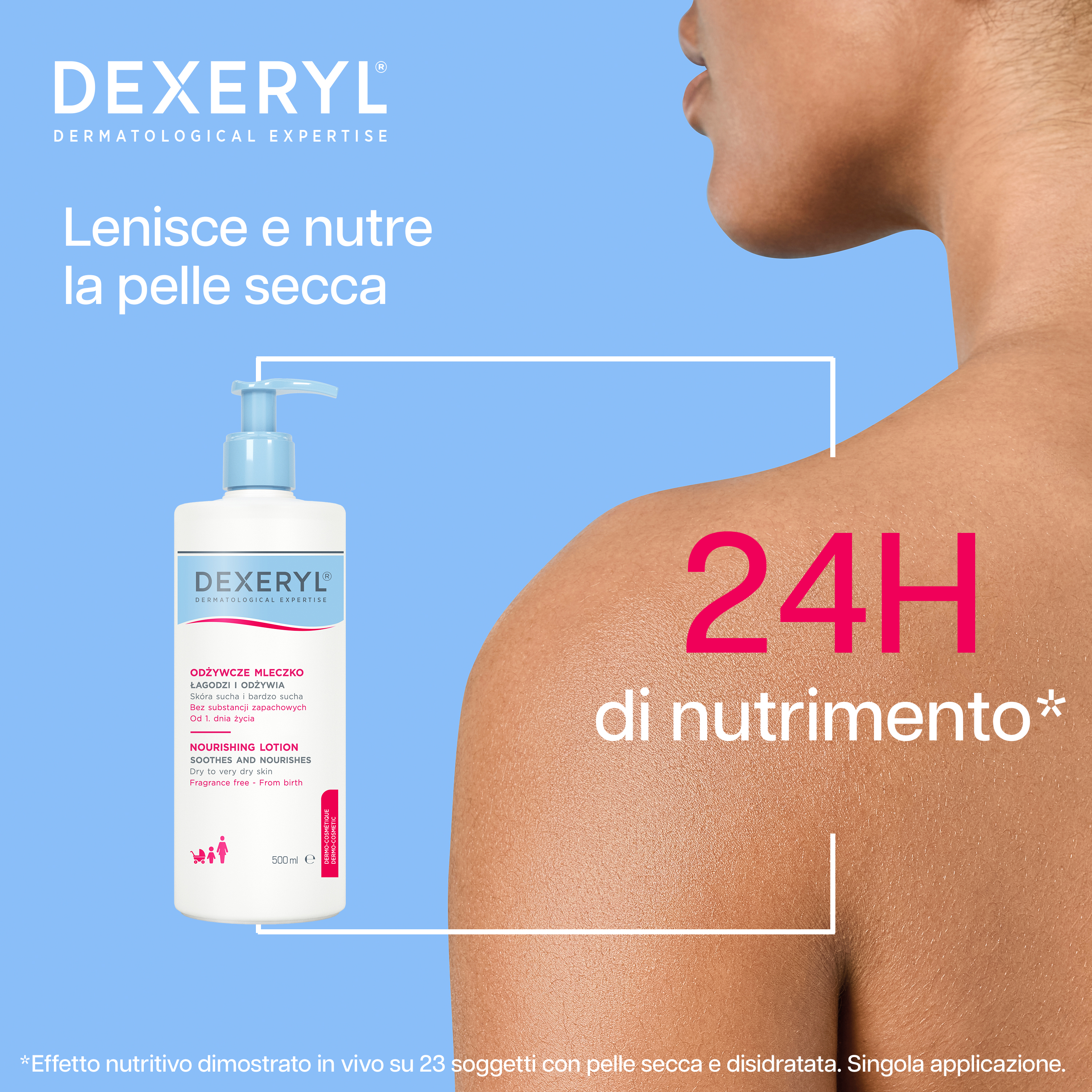 Dexeryl - Latte Nutritivo Per Pelle Secca E Molto Secca Di Viso E Corpo 500 ml