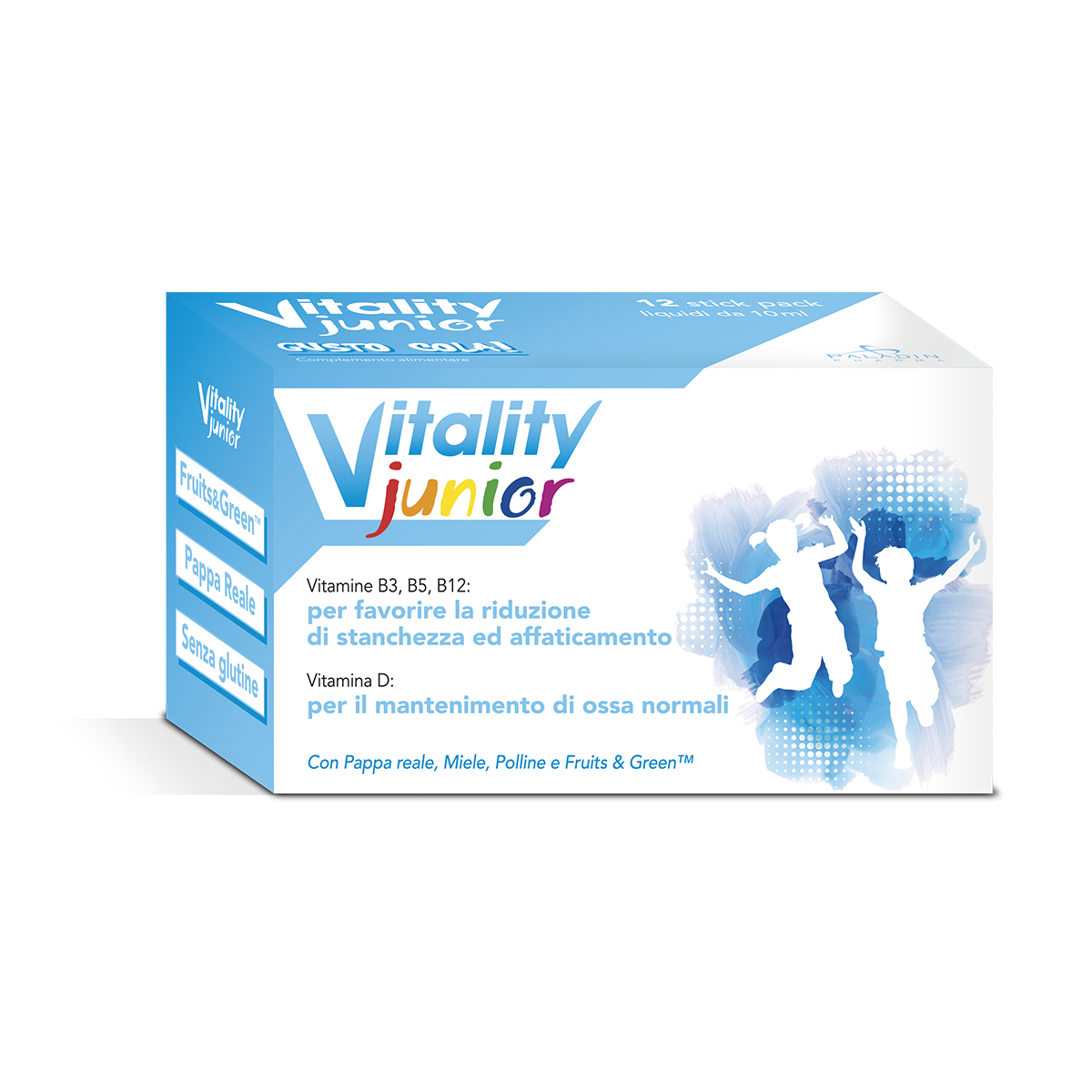 Vitality Junior integratore alimentare utile per stanchezza ed affaticamento 12 stick pack Vitality Junior integratore alimentare utile per stanchezza ed affaticamento 12 stick pack