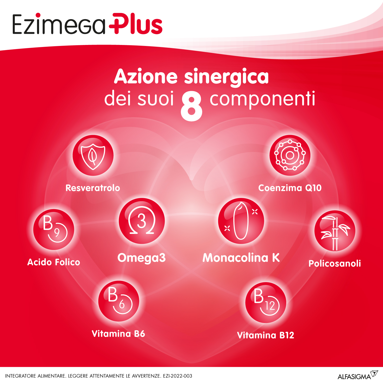 Ezimega Plus, Integratore per il Colestereolo a Base di Omega-3, Policosanoli, Resveratrolo, Acido Folico, Monacolina K, Coenzima Q10, Vitamina B6 e Vitamina B12, utile per il controllo del colesterolo e dei trigliceridi, 20 Capsule molli Ezimega Plus, Integratore per il Colestereolo a Base di Omega-3, Policosanoli, Resveratrolo, Acido Folico, Monacolina K, Coenzima Q10, Vitamina B6 e Vitamina B12, utile per il controllo del colesterolo e dei trigliceridi, 20 Capsule molli