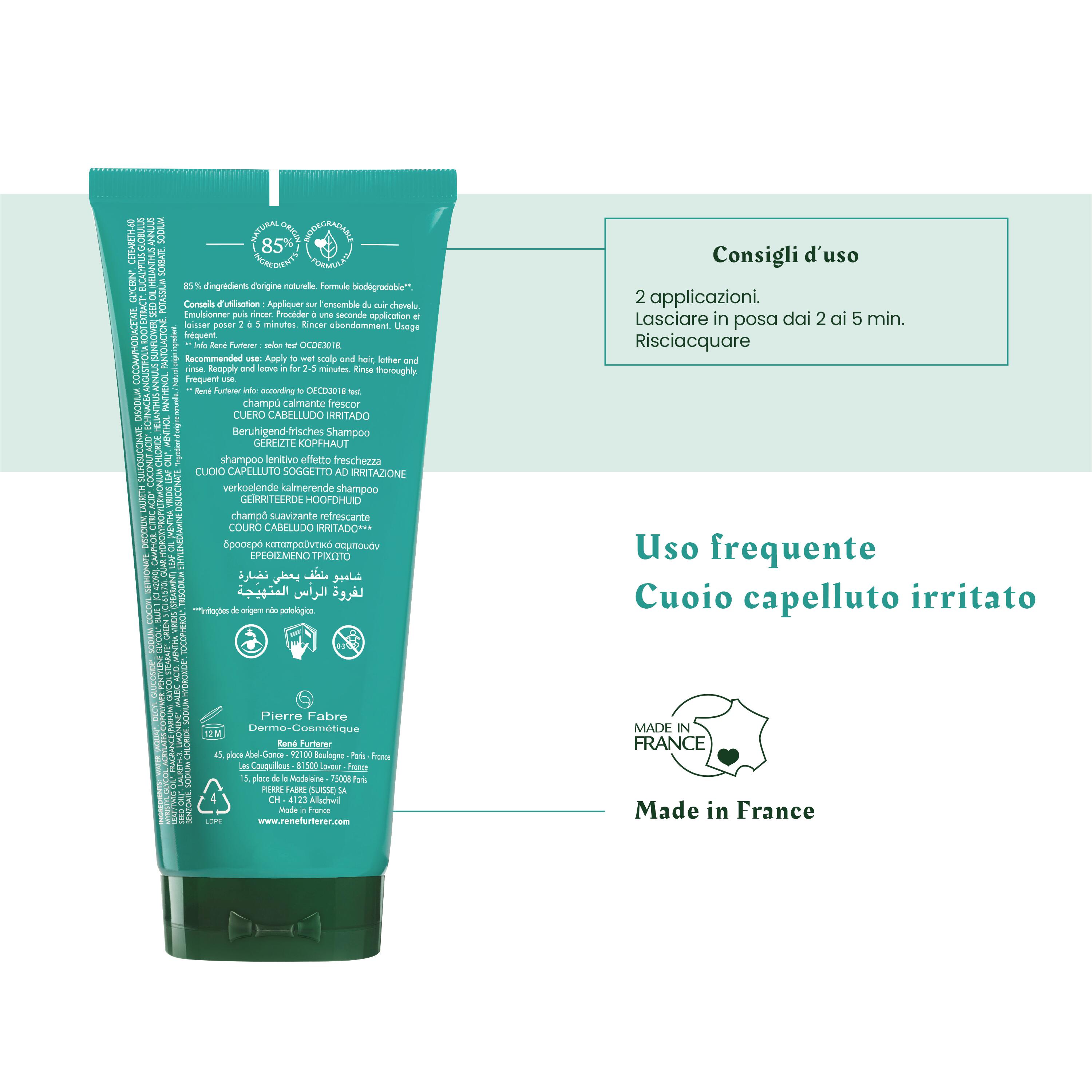 René Furterer Astera Fresh - Shampoo Lenitivo Effetto Freschezza Per Cuoio Capelluto Irritato 200 ml